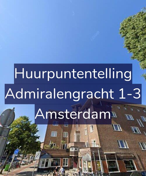 Foto gevel Huurpuntentelling voor Admiralengracht 1-3, Amsterdam