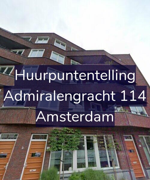 Foto gevel Huurpuntentelling voor Admiralengracht 114, Amsterdam