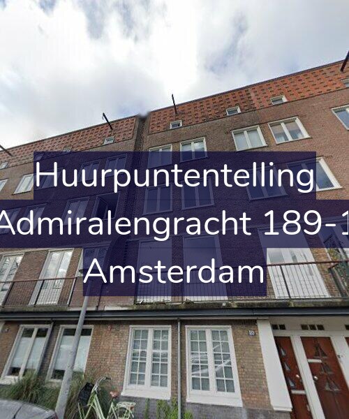 Foto gevel Huurpuntentelling voor Admiralengracht 189-1, Amsterdam