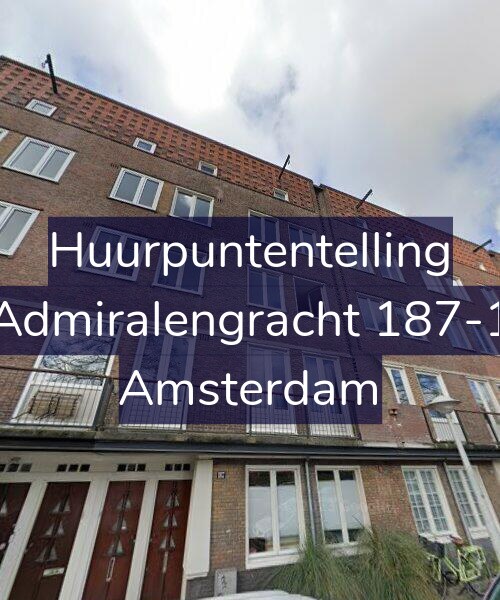 Foto gevel Huurpuntentelling voor Admiralengracht 187-1, Amsterdam