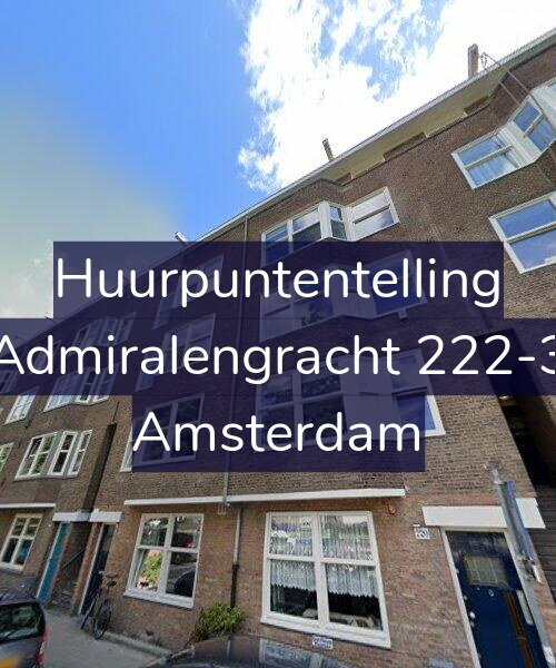 Foto gevel Huurpuntentelling voor Admiralengracht 222-3, Amsterdam