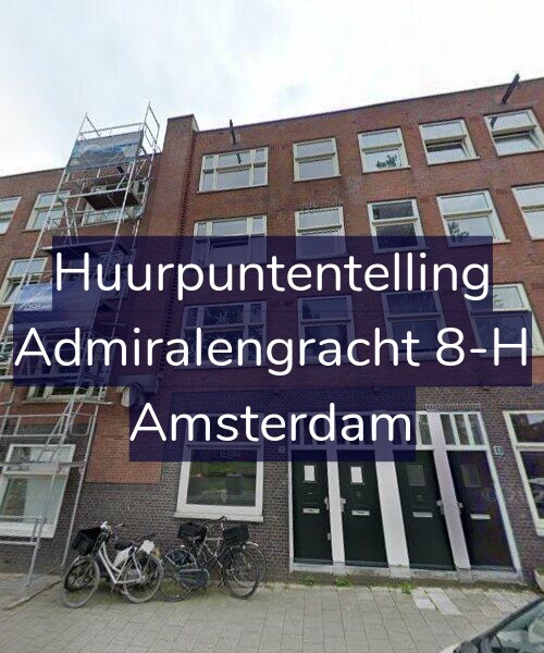 Foto gevel Huurpuntentelling voor Admiralengracht 8-H, Amsterdam