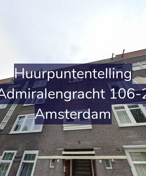 Foto gevel Huurpuntentelling voor Admiralengracht 106-2, Amsterdam