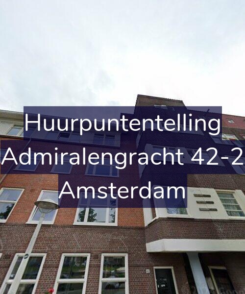Foto gevel Huurpuntentelling voor Admiralengracht 42-2, Amsterdam