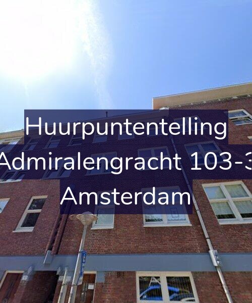 Foto gevel Huurpuntentelling voor Admiralengracht 103-3, Amsterdam