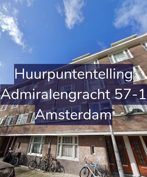 Foto gevel Huurpuntentelling voor Admiralengracht 57-1, Amsterdam