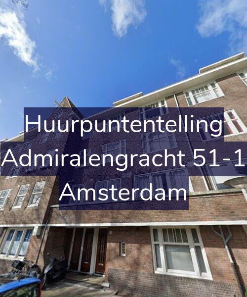 Foto gevel Huurpuntentelling voor Admiralengracht 51-1, Amsterdam