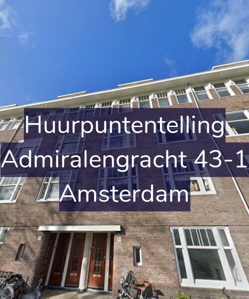 Foto gevel Huurpuntentelling voor Admiralengracht 43-1, Amsterdam