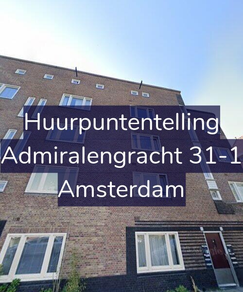 Foto gevel Huurpuntentelling voor Admiralengracht 31-1, Amsterdam