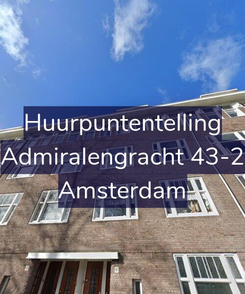 Foto gevel Huurpuntentelling voor Admiralengracht 43-2, Amsterdam