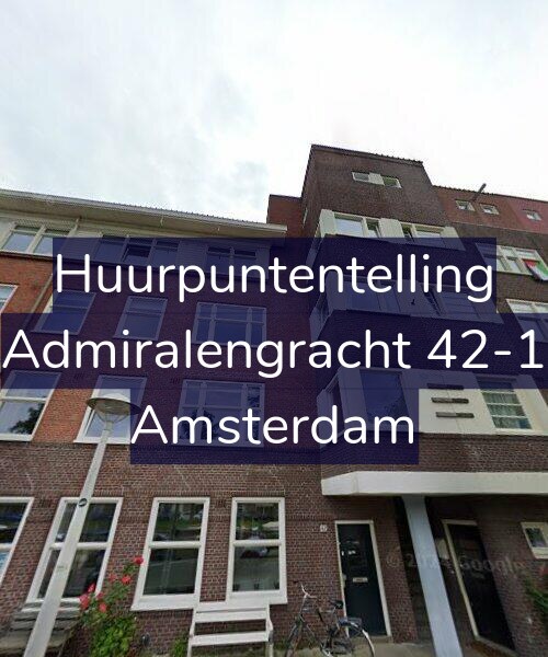 Foto gevel Huurpuntentelling voor Admiralengracht 42-1, Amsterdam
