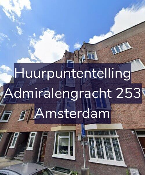 Foto gevel Huurpuntentelling voor Admiralengracht 253, Amsterdam