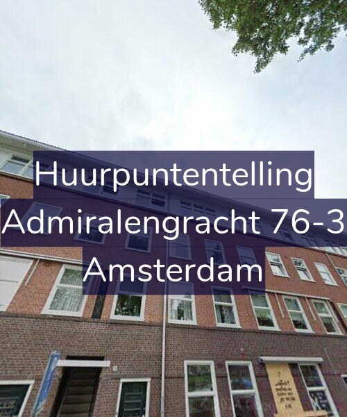 Foto gevel Huurpuntentelling voor Admiralengracht 76-3, Amsterdam