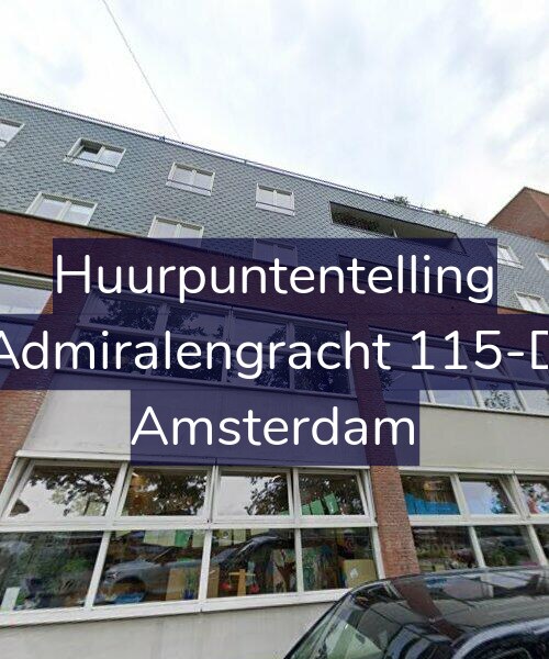 Foto gevel Huurpuntentelling voor Admiralengracht 115-D, Amsterdam