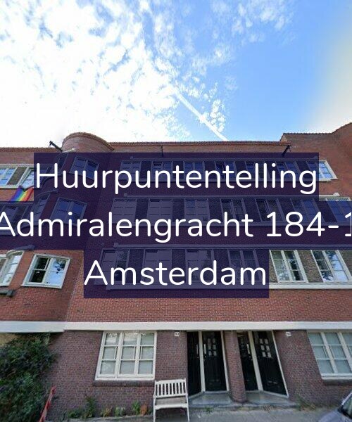 Foto gevel Huurpuntentelling voor Admiralengracht 184-1, Amsterdam