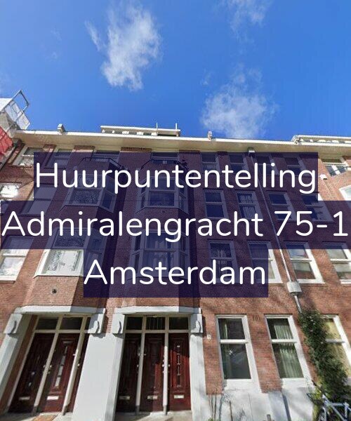 Foto gevel Huurpuntentelling voor Admiralengracht 75-1, Amsterdam