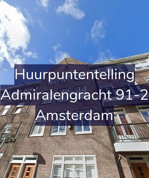 Foto gevel Huurpuntentelling voor Admiralengracht 91-2, Amsterdam