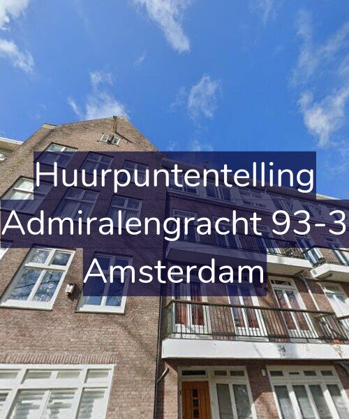 Foto gevel Huurpuntentelling voor Admiralengracht 93-3, Amsterdam