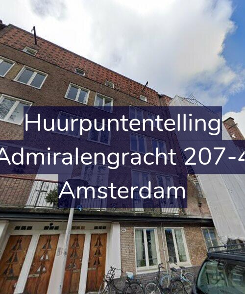 Foto gevel Huurpuntentelling voor Admiralengracht 207-4, Amsterdam