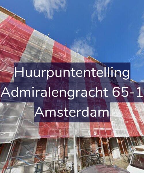 Foto gevel Huurpuntentelling voor Admiralengracht 65-1, Amsterdam