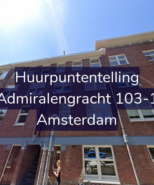Foto gevel Huurpuntentelling voor Admiralengracht 103-1, Amsterdam