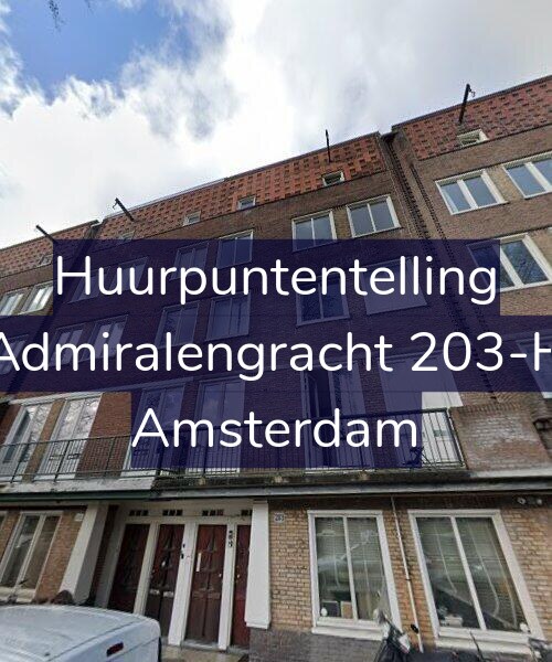 Foto gevel Huurpuntentelling voor Admiralengracht 203-H, Amsterdam