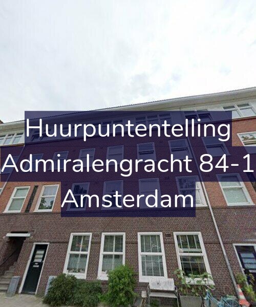 Foto gevel Huurpuntentelling voor Admiralengracht 84-1, Amsterdam