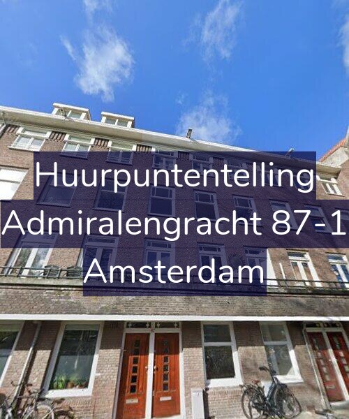 Foto gevel Huurpuntentelling voor Admiralengracht 87-1, Amsterdam
