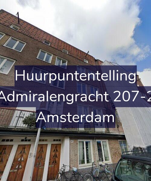 Foto gevel Huurpuntentelling voor Admiralengracht 207-2, Amsterdam