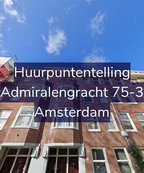 Foto gevel Huurpuntentelling voor Admiralengracht 75-3, Amsterdam