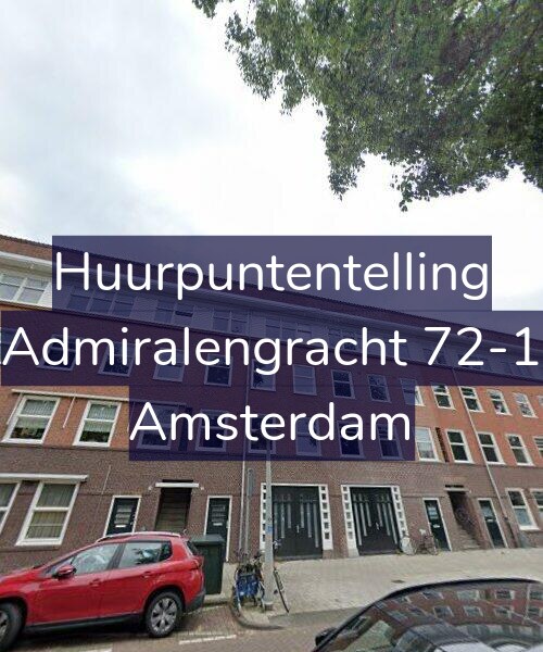 Foto gevel Huurpuntentelling voor Admiralengracht 72-1, Amsterdam