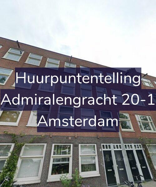 Foto gevel Huurpuntentelling voor Admiralengracht 20-1, Amsterdam