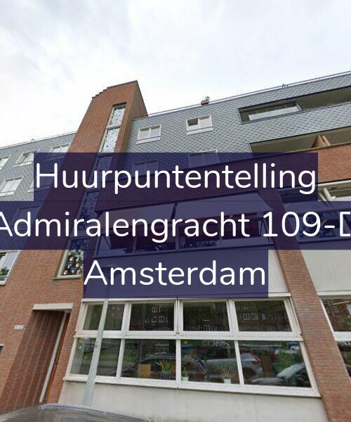 Foto gevel Huurpuntentelling voor Admiralengracht 109-D, Amsterdam
