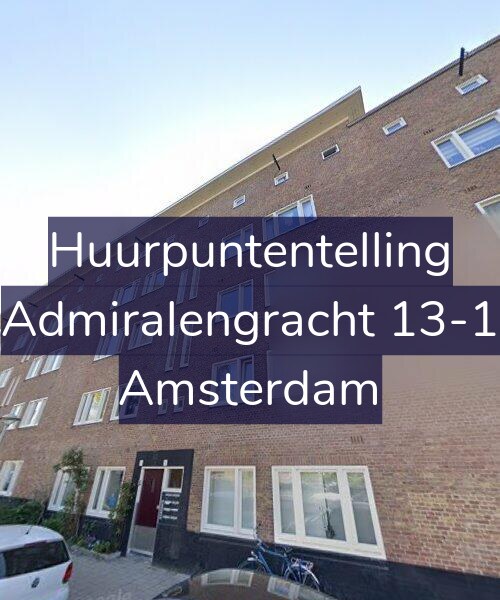 Foto gevel Huurpuntentelling voor Admiralengracht 13-1, Amsterdam