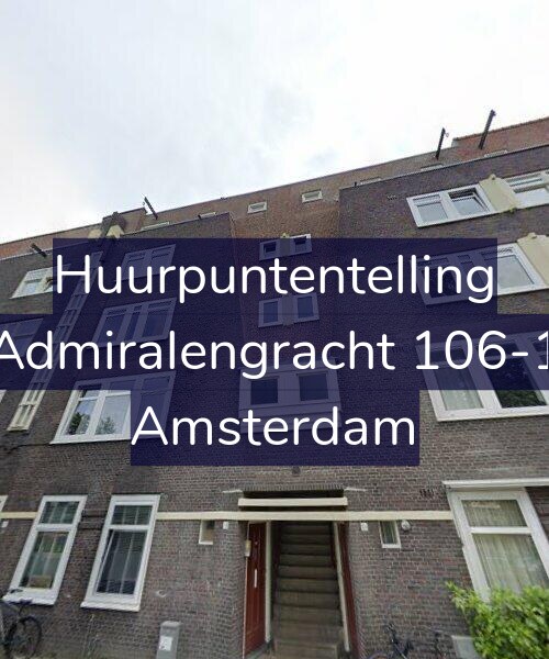 Foto gevel Huurpuntentelling voor Admiralengracht 106-1, Amsterdam