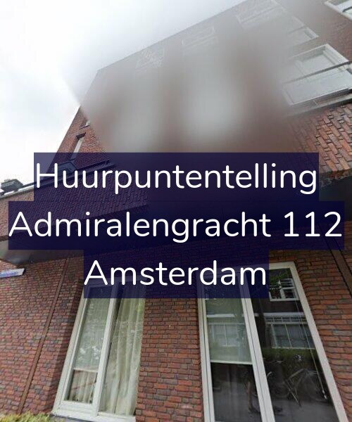 Foto gevel Huurpuntentelling voor Admiralengracht 112, Amsterdam