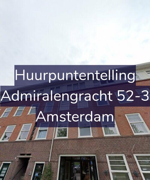 Foto gevel Huurpuntentelling voor Admiralengracht 52-3, Amsterdam