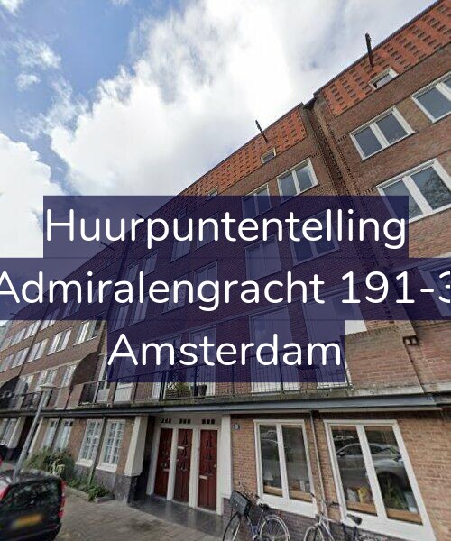 Foto gevel Huurpuntentelling voor Admiralengracht 191-3, Amsterdam