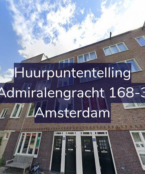 Foto gevel Huurpuntentelling voor Admiralengracht 168-3, Amsterdam
