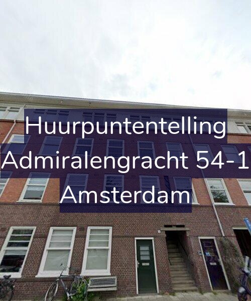 Foto gevel Huurpuntentelling voor Admiralengracht 54-1, Amsterdam