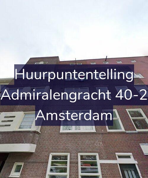 Foto gevel Huurpuntentelling voor Admiralengracht 40-2, Amsterdam
