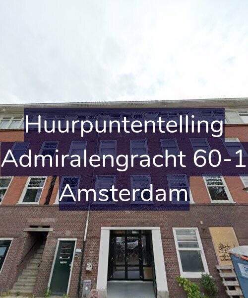 Foto gevel Huurpuntentelling voor Admiralengracht 60-1, Amsterdam