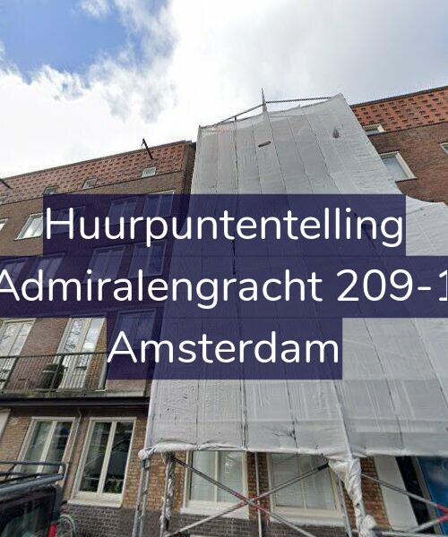 Foto gevel Huurpuntentelling voor Admiralengracht 209-1, Amsterdam