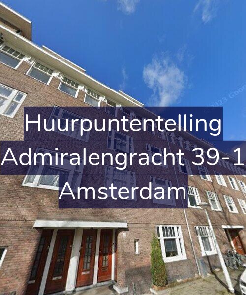 Foto gevel Huurpuntentelling voor Admiralengracht 39-1, Amsterdam
