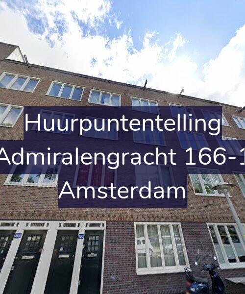 Foto gevel Huurpuntentelling voor Admiralengracht 166-1, Amsterdam