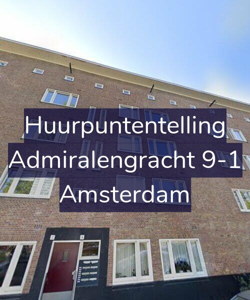 Foto gevel Huurpuntentelling voor Admiralengracht 9-1, Amsterdam