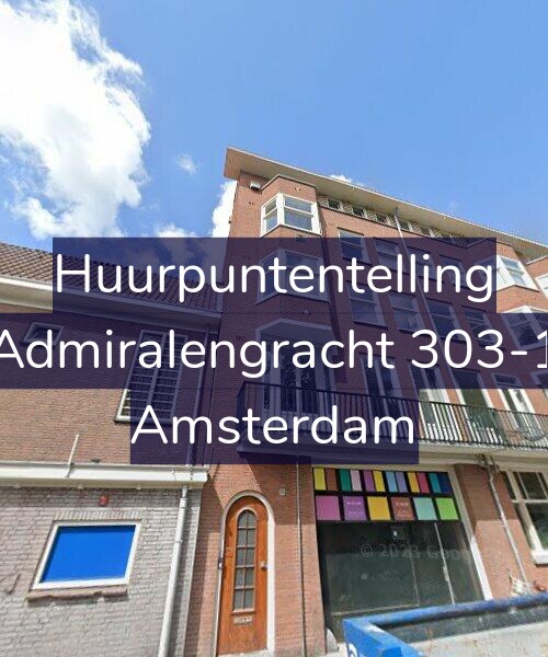 Foto gevel Huurpuntentelling voor Admiralengracht 303-1, Amsterdam