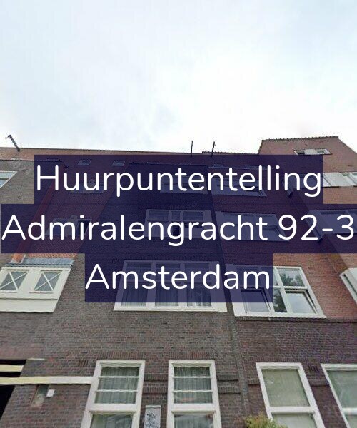 Foto gevel Huurpuntentelling voor Admiralengracht 92-3, Amsterdam