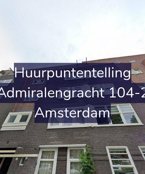 Foto gevel Huurpuntentelling voor Admiralengracht 104-2, Amsterdam