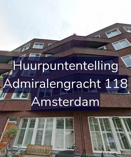 Foto gevel Huurpuntentelling voor Admiralengracht 118, Amsterdam